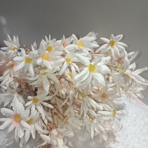 Elegant White and Yellow Artificial Daisy Bouquet